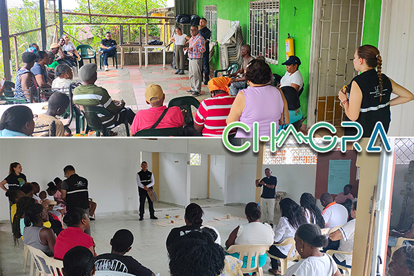 Última visita a los barrios El Caraño y El Poblado de Quibdó. Fotos de cortesía semillero Chagra.