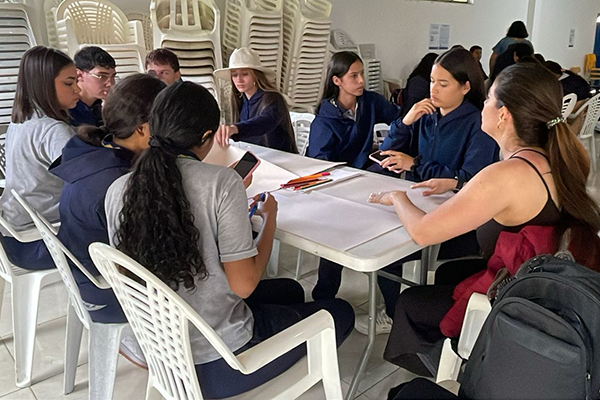 En la primera jornada, la UNAL visitó la Institución Educativa Corazón de María. Foto Facultad de Ciencias de la Vida.