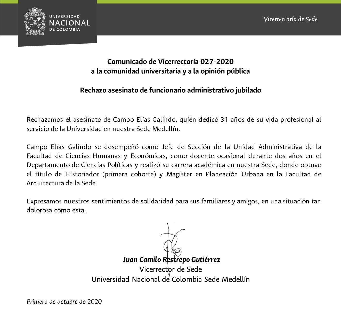 08 08 2020 Comunicado de Vicerrectoria 023 2020