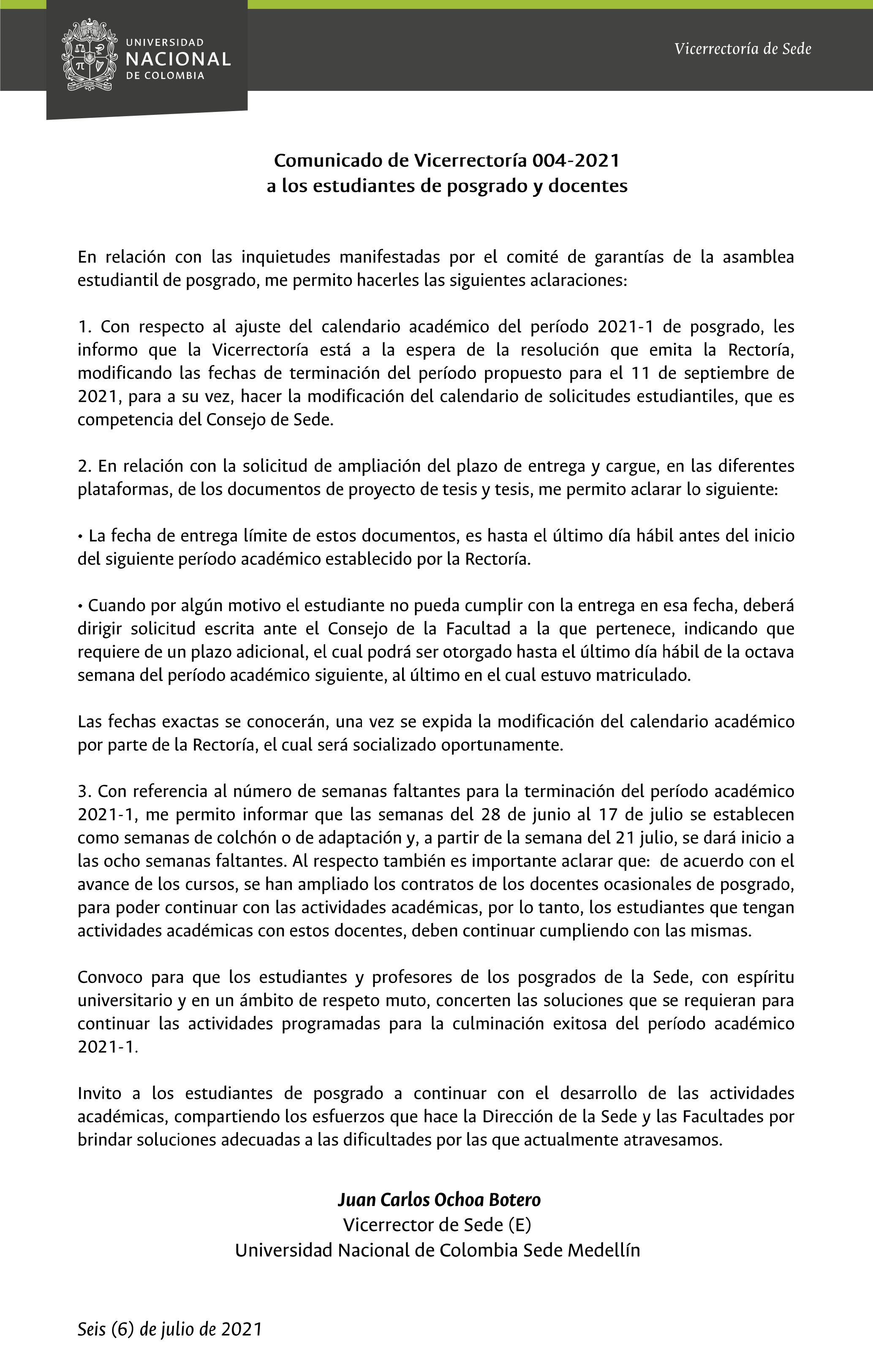 08 08 2020 Comunicado de Vicerrectoria 023 2020