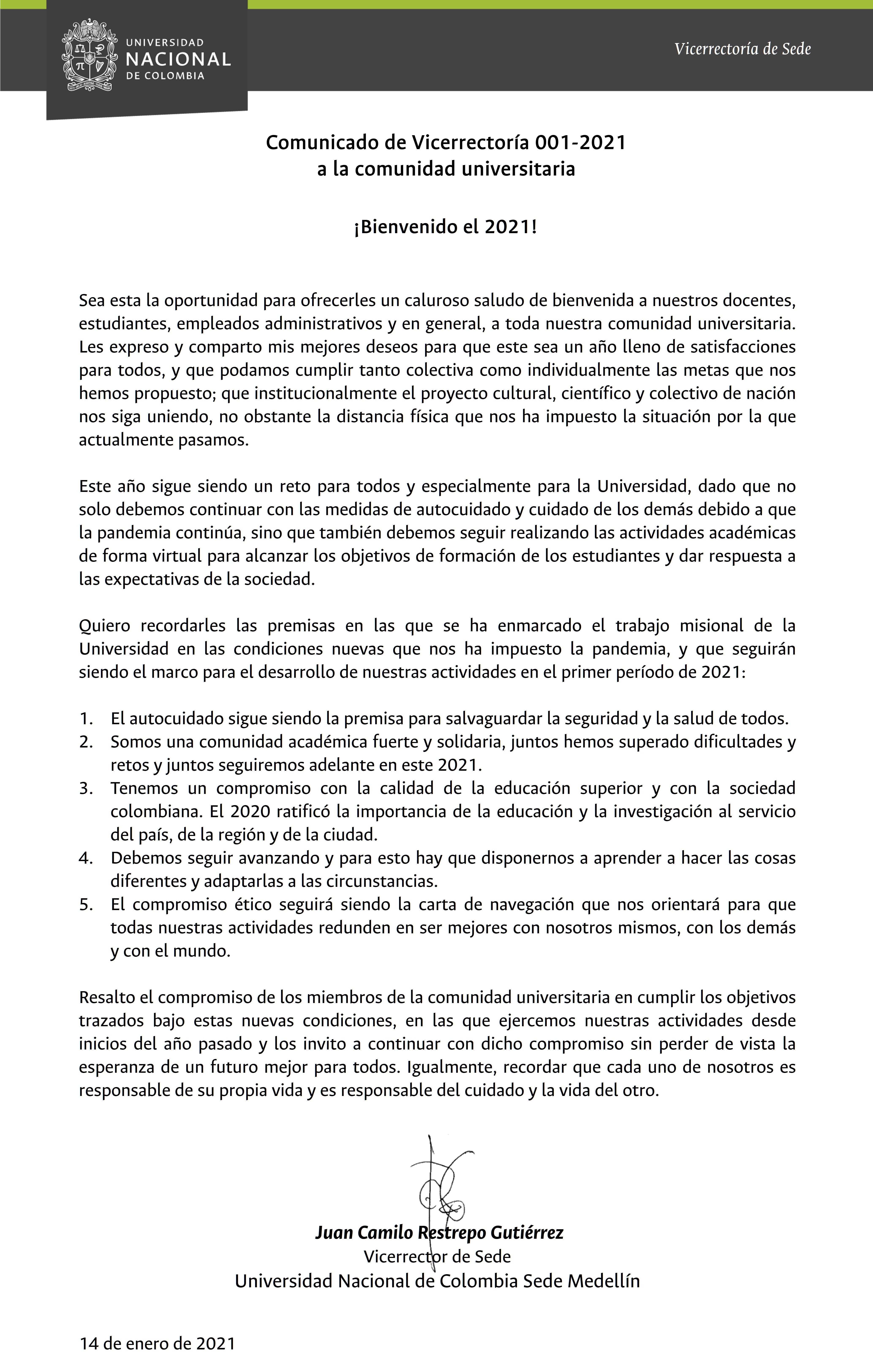 08 08 2020 Comunicado de Vicerrectoria 023 2020