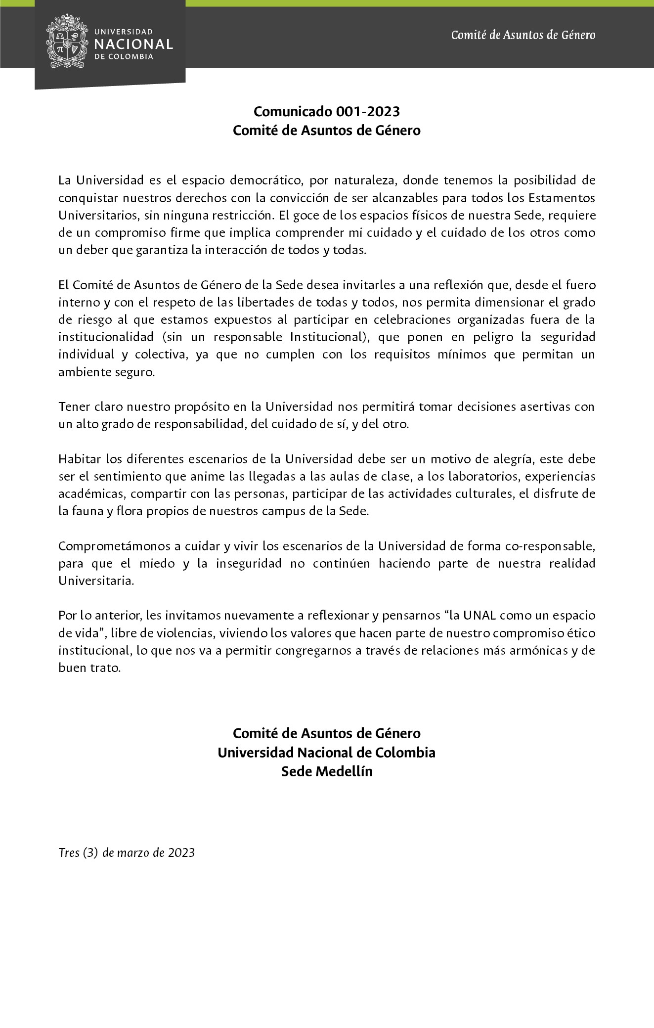 Comunicado 013 de 2022
