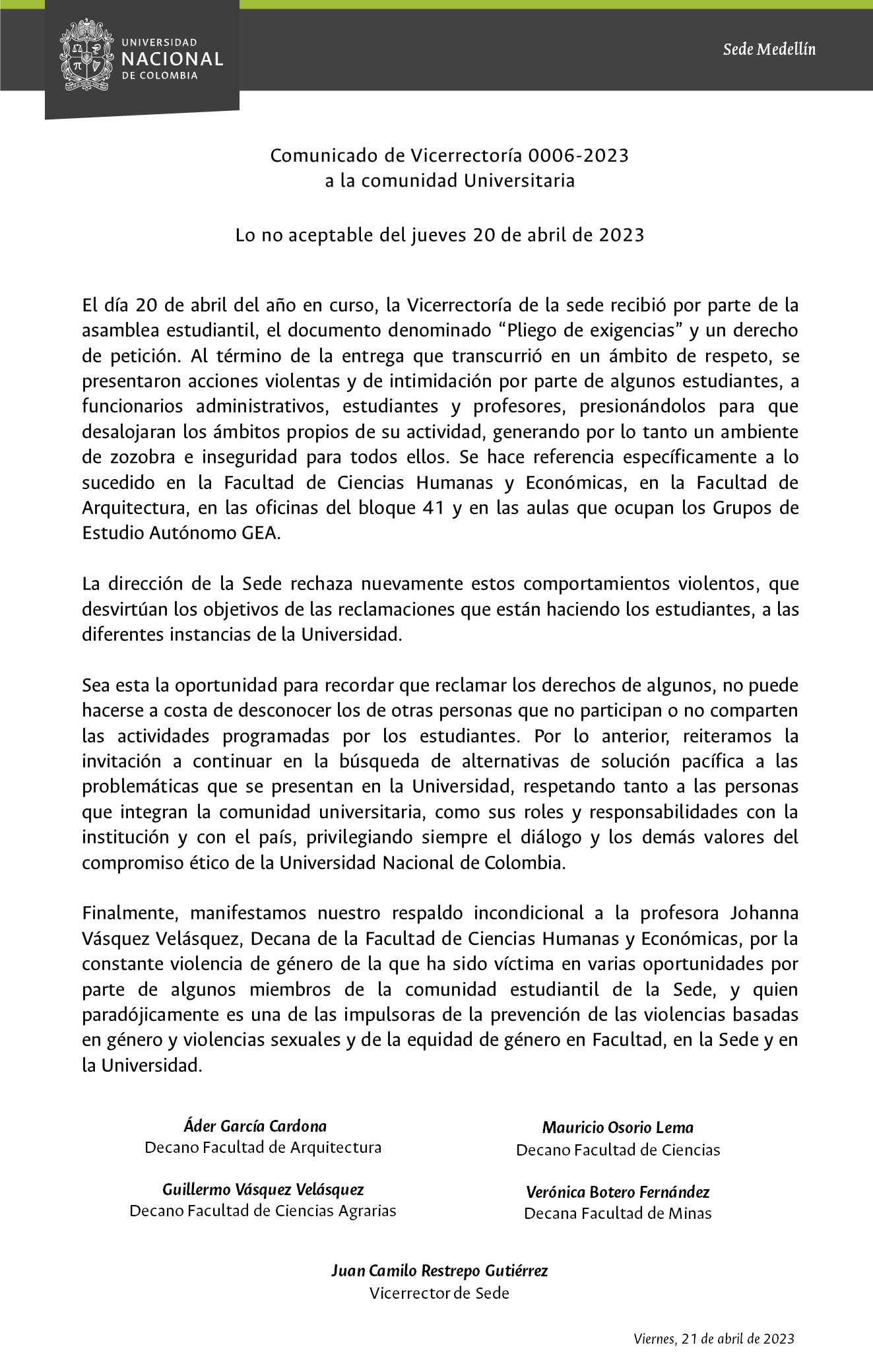Comunicado 013 de 2022