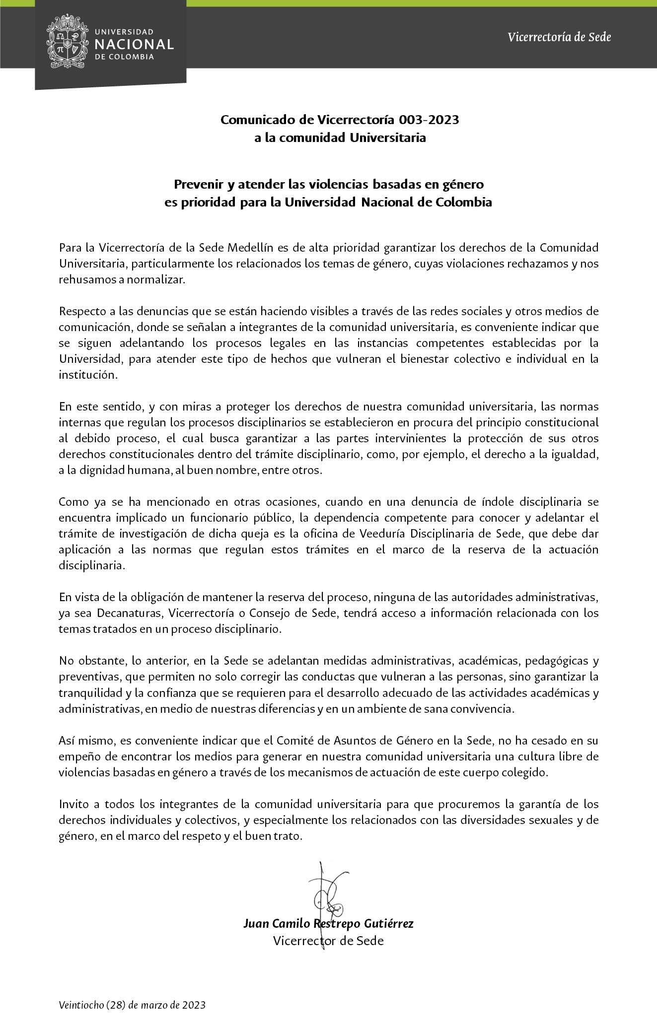 Comunicado 013 de 2022
