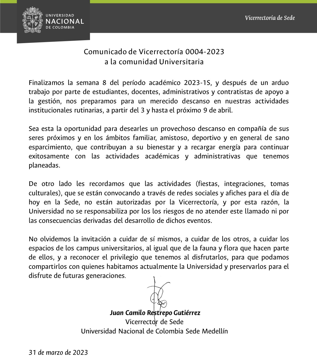 Comunicado 013 de 2022