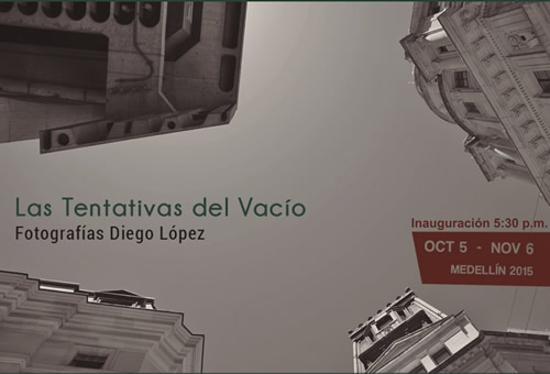 Las Tentativas del Vacío será la otra exposición a cargo del fotógrafo Diego López