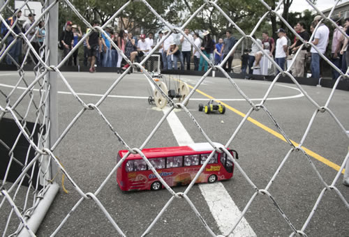 El Futbol-Car fue uno de los juegos centrales del Festival.