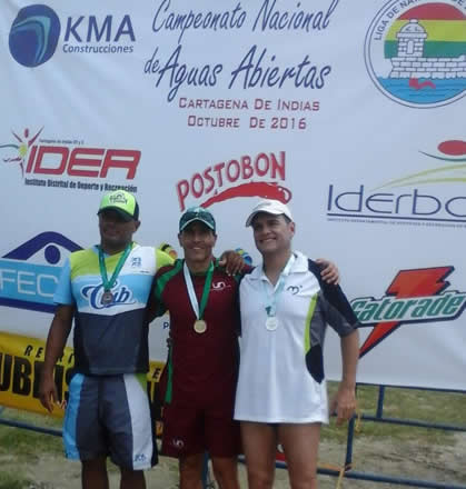 El profesor Juan David Chávez Giraldo representó a la U.N. Sede Medellín en el Campeonato Nacional de Aguas Abiertas en Cartagena.