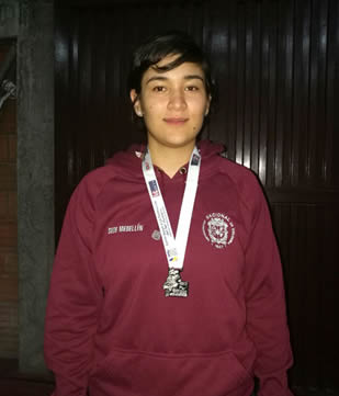 Mariana Marín Zuluaica, logró medalla de plata en Judo 70 kg.