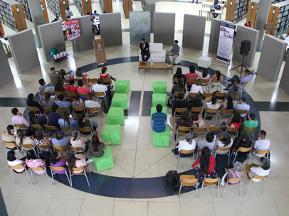 En el Espacio del Hombre de la Biblioteca Efe Gómez se realizó la premiación del concurso.