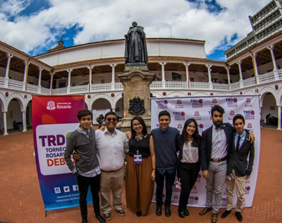 Este año el equipo también participó en el III Torneo Rosarista de Debate. Foto cortesía.