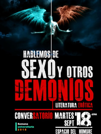 Este martes 18 de septiembre en El Espacio del Hombre de la Biblioteca Efe Gómez se realizará conversatorio sobre literatura erótica.