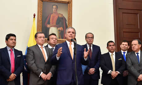 El Presidente de la República, Iván Duque, se reunió con los voceros de cada partido para definir acuerdos en contra de la corrupción. Foto tomada de: www.presidencia.gov.co