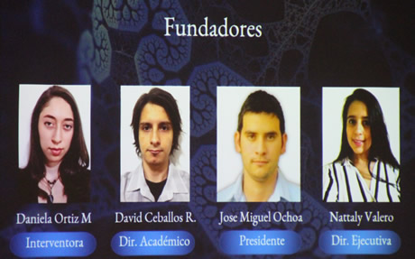 El grupo estudiantil partió de las inquietudes de estos cuatro estudiantes.