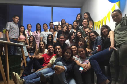 Durante cuatro años en la Dirección de Bienestar Universitario de la UNAL Sede Medellín, se sintió en familia. Foto cortesía.