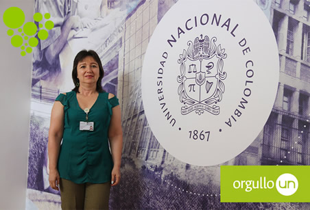 Gladys se vinculó a la UNAL desde 1985 como estudiante.