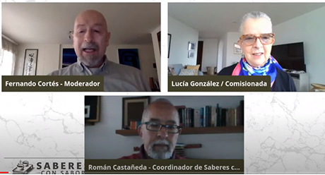 La última sesión de 2020, tuvo como invitada a Lucía González, ex directora del Museo Casa de la Memoria de Medellín. Foto: reproducción