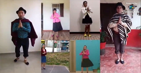 En el evento también se proyectó el recital de danza virtual: Peregrinación, Fiesta y Tradición, en celebración de Nuestra Señora de las Lajas y tradición ancestral de Nariño. Foto: Reproducción.