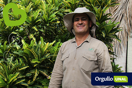Desde la infancia Antonio estableció un vínculo especial con las plantas. Foto: Unimedios.