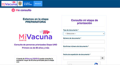 Los turnos de vacunación se conocen a través de la plataforma Mi Vacuna. Foto: Reproducción.