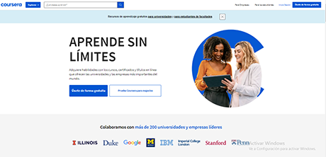 Los docentes que quieran tener un curso en Coursera podrán realizar la inscripción, describir por qué es innovador frente a los demás ofertados, y se cuenta con una ayuda de digitalización del material. Foto: reproducción.