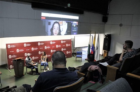 El evento se desarrolló de manera presencial y algunos invitados se vincularon de forma virtual. Foto: Unimedios.