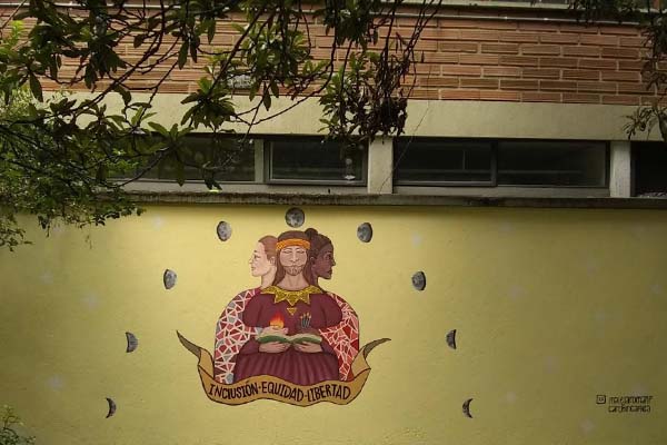 En el bloque 2 del Campus del Río se puede apreciar la propuesta "Inclusión, equidad y libertad" de María Alejandra Román y Carolina Hincapié. Foto cortesía María Alejandra.