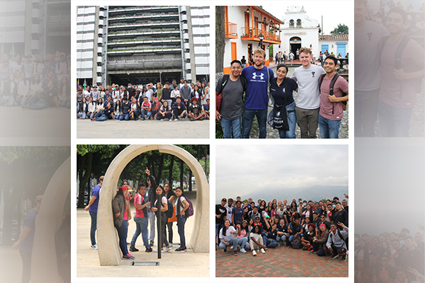 “Elegí Colombia para mi intercambio pues siento que este es el país más querido de toda Latinoamérica, la cultura y sus habitantes son muy cálidos y eso me gusta”, Colin Gaubert, estudiante francés de intercambio en el pregrado de Ingeniería Industrial. Fotos: Unimedios.