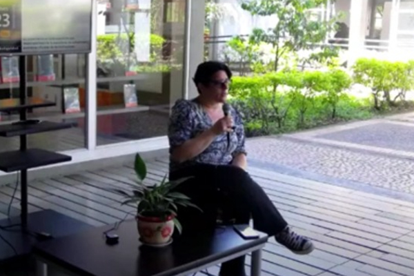 La profesora Laura Carla Moisá presentó la Implementación del Sistema Distrital de Cuidados de la ciudad de Medellín. Foto de archivo.