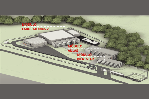 Proyección fase 2 de la Facultad de Ciencias de la Vida