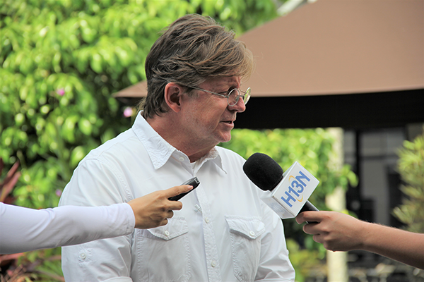 Juan Camilo Restrepo Gutiérrez, Vicerrector de la UNAL Sede Medellín, presenta ante los medios de comunicación la nueva Facultad de Ciencias de la Vida. Foto Unimedios