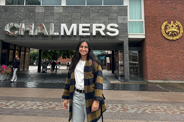 Desde el 2 de septiembre, Mariana se encuentra en Suecia gracias a la beca del Swedish Institute y la Chalmers University of Technology. Foto cortesía.