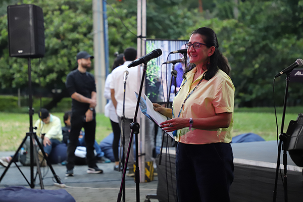 Mary Luz Alzate Zuluaga, directora de Investigación y Extensión de la UNAL Medellín. Foto de Unimedios.