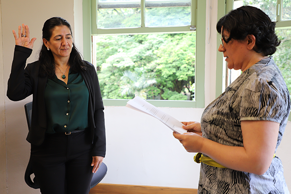 Posesión de Mary Luz Alzate Zuluaga, nueva directora de Investigación y Extensión de la Sede Medellín. Foto Unimedios Medellín