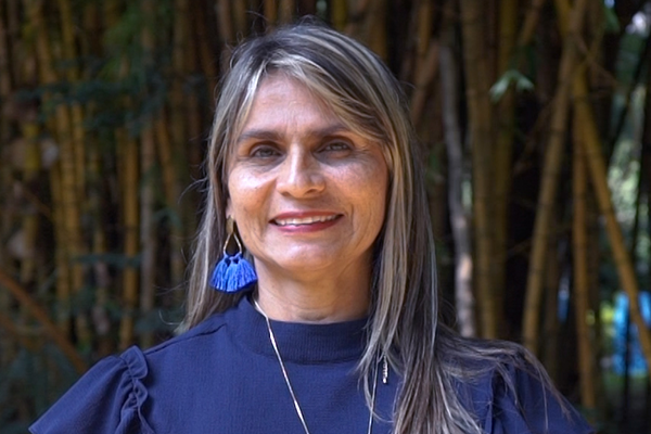 Eugenia del Socorro González Castrillón, profesora del Departamento de Ingeniería Agrícola y Alimentos de la Facultad de Ciencias Agrarias de la UNAL Medellín. Foto de la Oficina de Comunicaciones de la Facultad de Ciencias Agrarias.