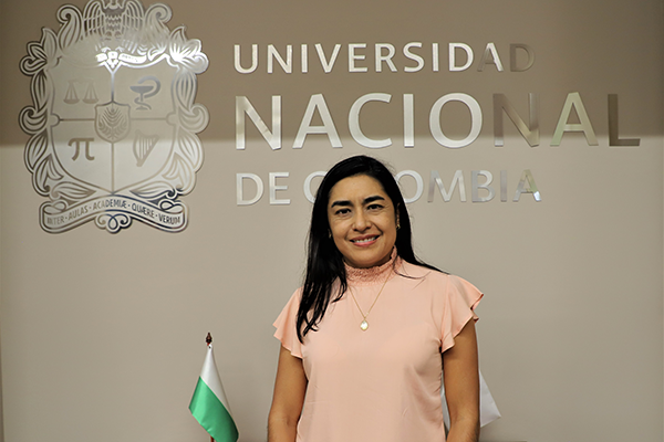 Gloria Liliana Betancurth Montes, docente del Departamento de Geociencias y Medio Ambiente de la Facultad de Minas. Foto de Unimedios.
