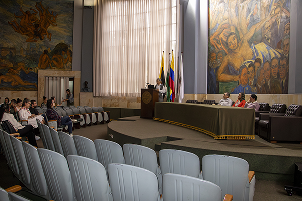 La jornada se realizó el martes 15 de octubre en el Aula Máxima Pedro Nel Gómez del campus Robledo. Foto Facultad de Minas.