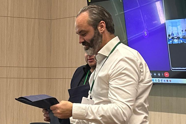 Thomas Norton, docente de la Facultad de Ingeniería de Biosistemas de la Universidad Católica de Lovaina. Foto de Unimedios.