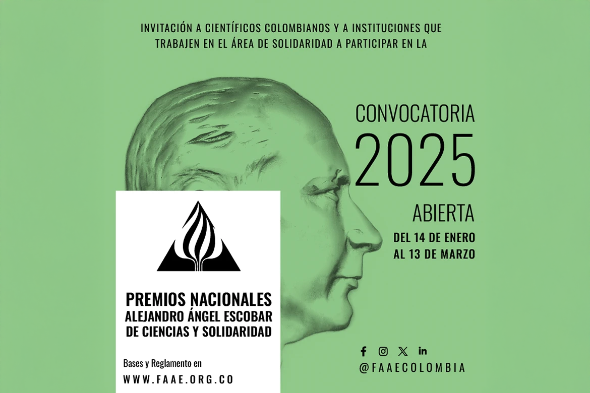 Los Premios Nacionales Alejandro Ángel Escobar son considerados como el más alto galardón científico que se entrega en el país. Foto Fundación Alejandro Ángel Escobar.