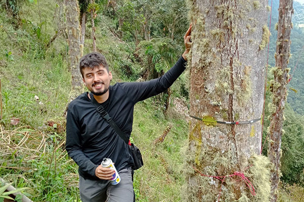Juan Pablo Santa Ceballos, magíster en Bosques y Conservación Ambiental de la UNAL Sede Medellín. Foto Juan Pablo Santa.