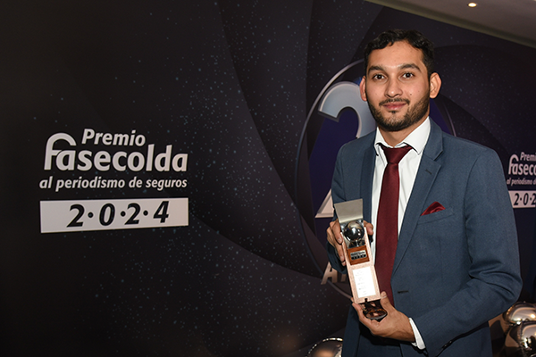 La ceremonia de la entrega del Premio Fasecolda al periodismo de seguros 25 años, se realizó en diciembre de 2024. Foto cortesía Juan Sebastián Orozco.