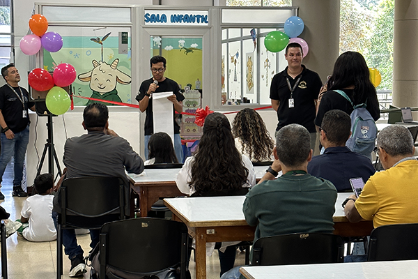 La inauguración se realizó el 17 de octubre en compañía de niños y niñas de la Escuela UNAL.