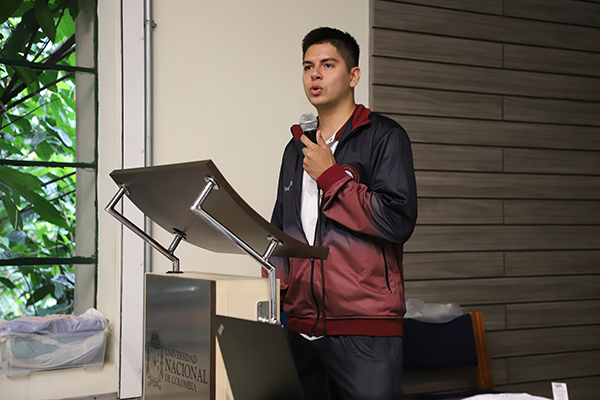 David Andrés Orrego Suarez, del equipo de fútbol sala. Foto Unimedios
