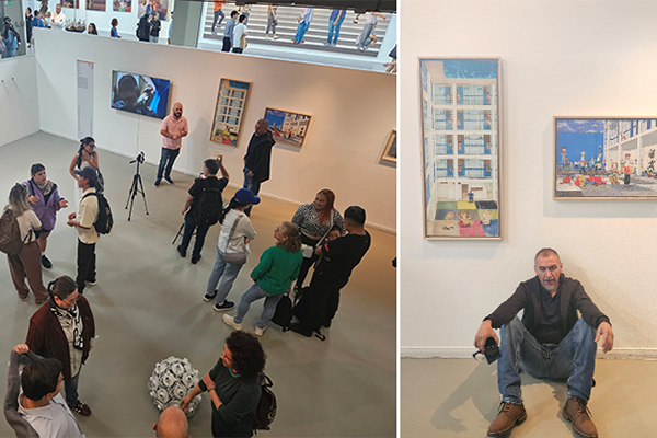 Juan Carlos Ledezma, pintor de El almuerzo en la Tramacúa y Carnaval entre rejas. Foto Facultad de Arquitectura