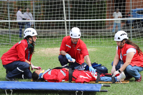 El 22 de octubre, a las 9:00 a. m., se realizó el Simulacro Nacional de Respuesta a Emergencias. Foto Unimedios