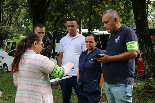 Las actividades de evacuación involucraron a toda la comunidad universitaria. Foto Unimedios