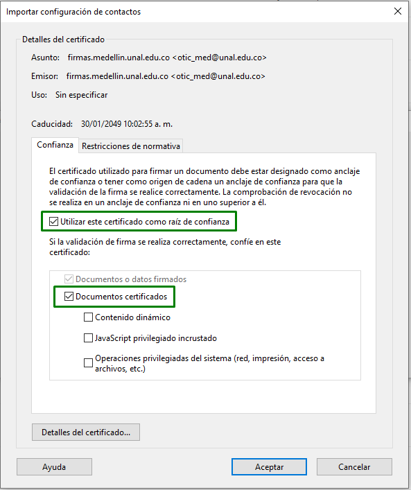 Instalacion certificado 3